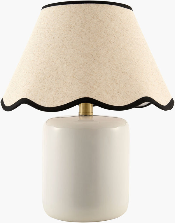 Livabliss Marivela Coastal Accent Table Lamp with Linen Blend Shade for Bedroom or Living Room MVLA-019