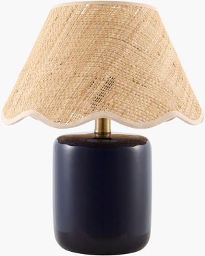 Livabliss Marivela Seagrass Wrapped Coastal Table Lamp with Soft Ambient Felt Shade MVLA-021