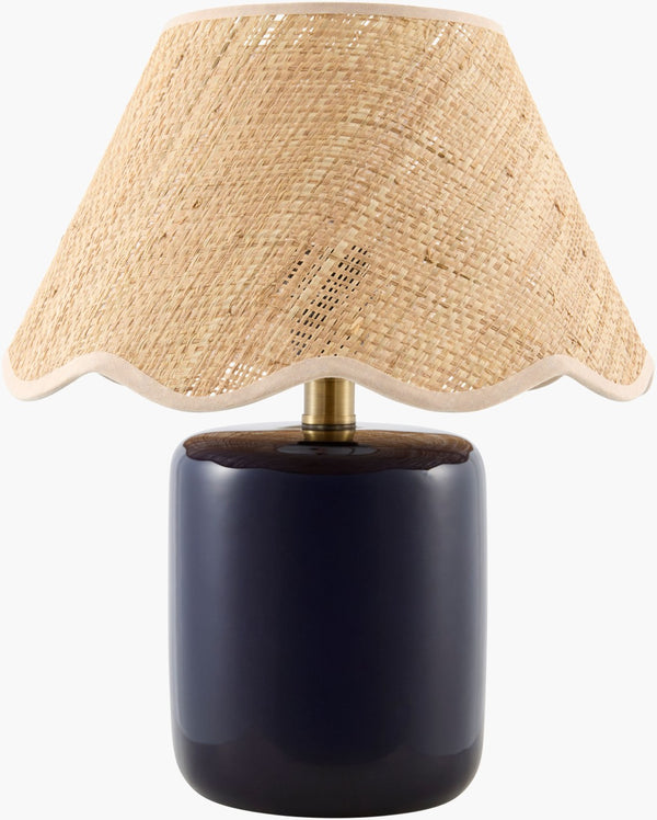 Livabliss Marivela Seagrass Wrapped Coastal Table Lamp with Soft Ambient Felt Shade MVLA-021