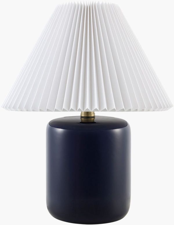 Livabliss Marivela Coastal Traditional Table Lamp with Layered Linen and Felt Textured Shade MVLA-024