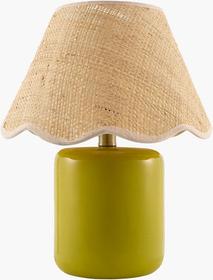 Livabliss Marivela Seagrass Woven Coastal Table Lamp with Soft Textile Shade for Bedroom MVLA-029