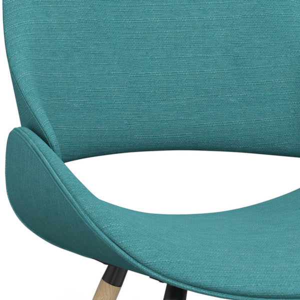 English Elm Malden Mid-Century Bentwood Dining Chair In Turquoise Blue - Stylish Comfort For Any Space! B136P158896