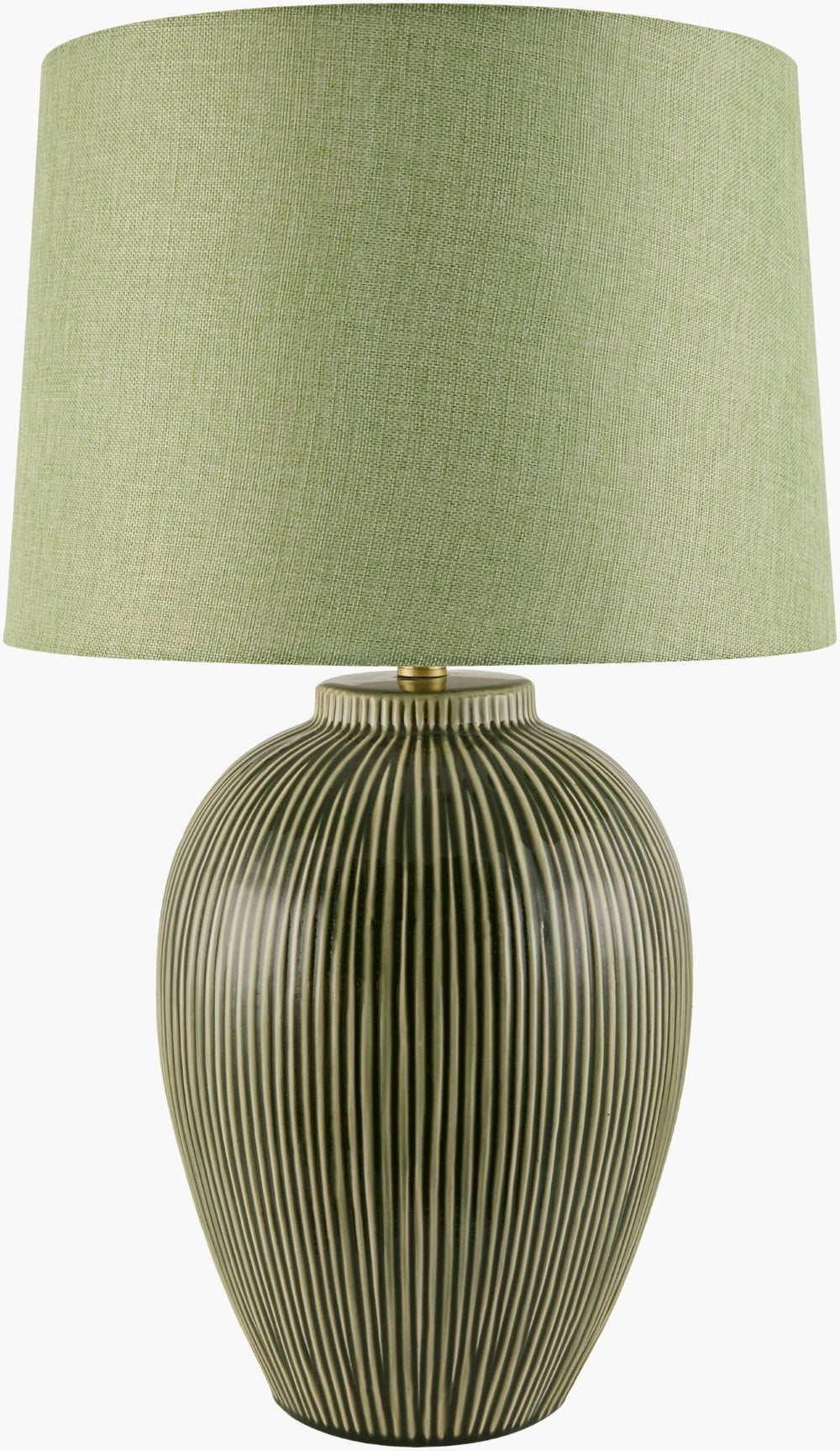 Surya Sea Haven Arts and Crafts Hand-painted Linen Shade Statement Lamp for Living Rooms MVSH-001