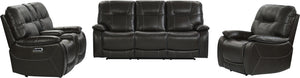 Parker House Parker Living Axel - Ozone Power Reclining Sofa Loveseat and Recliner Ozone 83% Polyester. 17% PU (W) MAXE-321-OZO