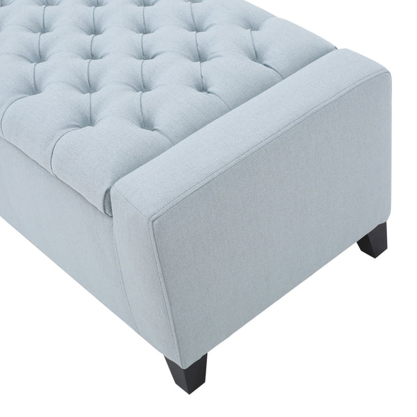 English Elm Guernsey Tufted Storage Ottoman with Lift Top Hidden Compartment for Living Rooms 59336.00LSKY