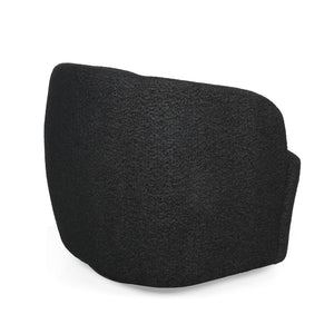 English Elm Christopher Knight Home® - Swivel Upholstered Accent Chair with Plush Fabric Comfort and 360° Rotation for Living Rooms Black 74240.00BLKBCL
