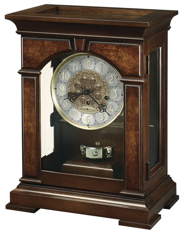 Hekman Furniture 630266 Exquisite Cherry Bordeaux Mantel Clock With Pendulum & Westminster Chime – Elegant Charm! Cherry Bordeaux Emporia Mantel Clock 630266