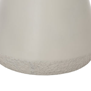 Bernhardt Bernhardt Nidra Round Accent Table — Sculptural Sand Grey Concrete Side Table, 18.25" Diameter, Modern Appeal 309127