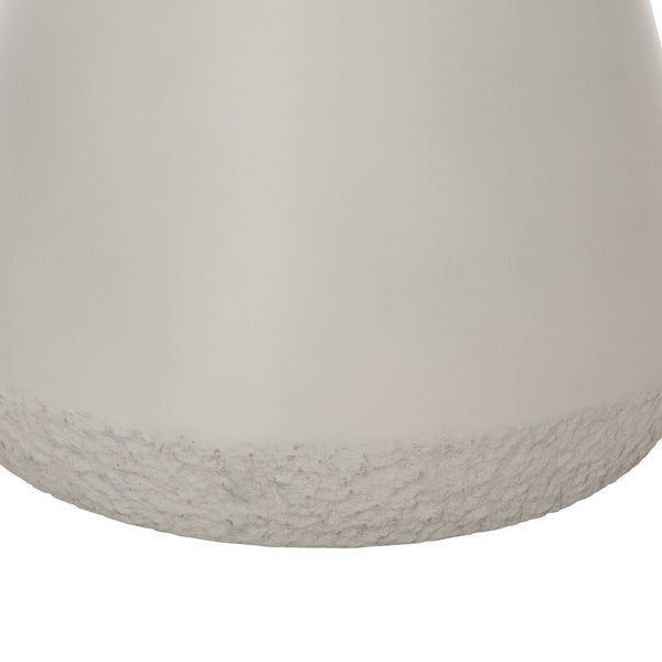 Bernhardt Bernhardt Nidra Round Accent Table — Sculptural Sand Grey Concrete Side Table, 18.25" Diameter, Modern Appeal 309127