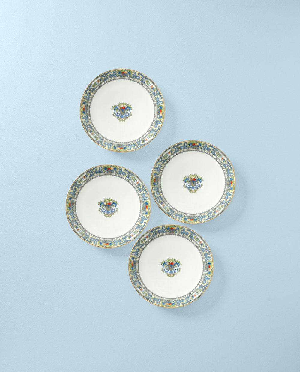 Lenox Autumn White Accent Plates, Set of 4 Multi, WHITE PORCELAIN 893655