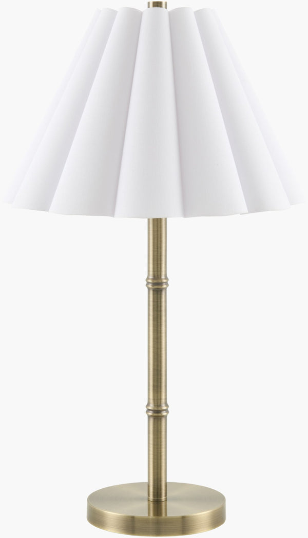 Livabliss Medowie Iron Body Table Lamp with Dual Layer Linen Shade for Arts and Crafts Interiors MWI-002