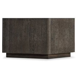 Bernhardt Bernhardt Sculptural Alton Cocktail Table — Seven-Sided Wire-Brushed Oak Top, End-Grain Detail, Casters (57.38" W) 357015