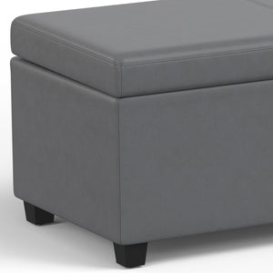 English Elm Avalon Extra Large Storage Ottoman Bench In Stone Grey – Stylish Seating & Hidden Storage Solution B136P158657