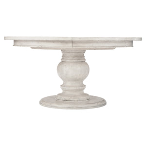 Bernhardt Bernhardt Mirabelle Round Dining Table With 20" Leaf — French Provincial Whitewashed 60" Elegance K1399