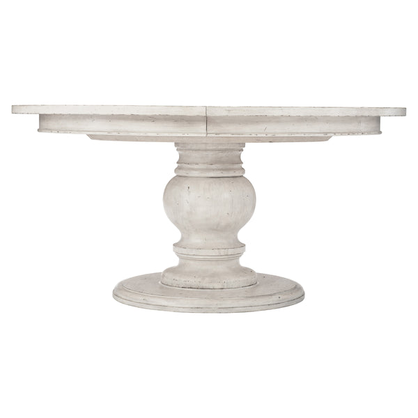 Bernhardt Bernhardt Mirabelle Round Dining Table With 20" Leaf — French Provincial Whitewashed 60" Elegance K1399