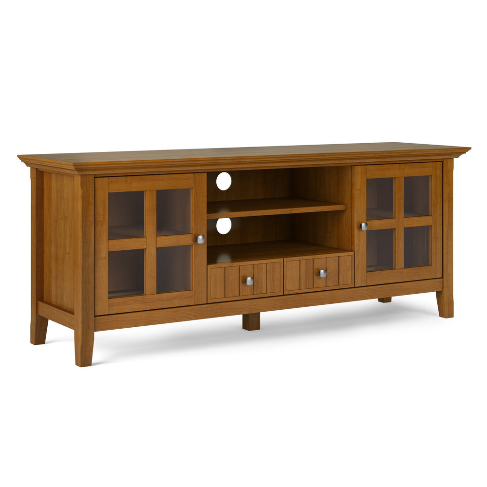English Elm Acadian 60" Tv Media Stand - Handcrafted Solid Wood Console With Storage & Cable Management Solutions B136P159684