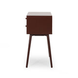 Christopher Knight Home® - Noble House - Newcomb Mid-Century Modern Side Table, Brown and White