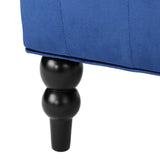 Christopher Knight Home® - Noble House - Toddman High-Back Navy Blue Velvet Club Chair