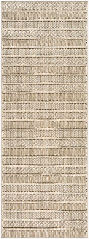 Livabliss La Playa Resort Inspired Polypropylene Rug Turkish Woven for Entryways and Patios Beige, Sand 2'7" x 7'3" MXLP2300-2773