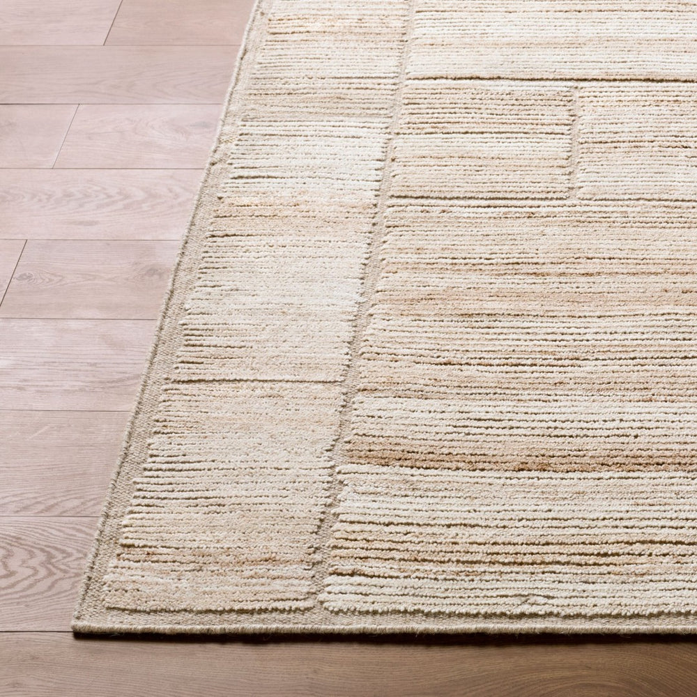 Livabliss Marco Handwoven Cotton Wool Geometric Art Deco Accent Rug for Entryway or Bath Light Beige, Ta 8' x 10' MXO2301-810
