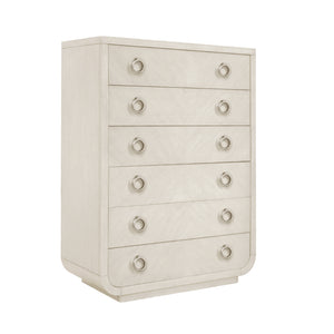 Brighton 6-Drawer Chest White, North Star Finish P378124 Pulaski Furniture