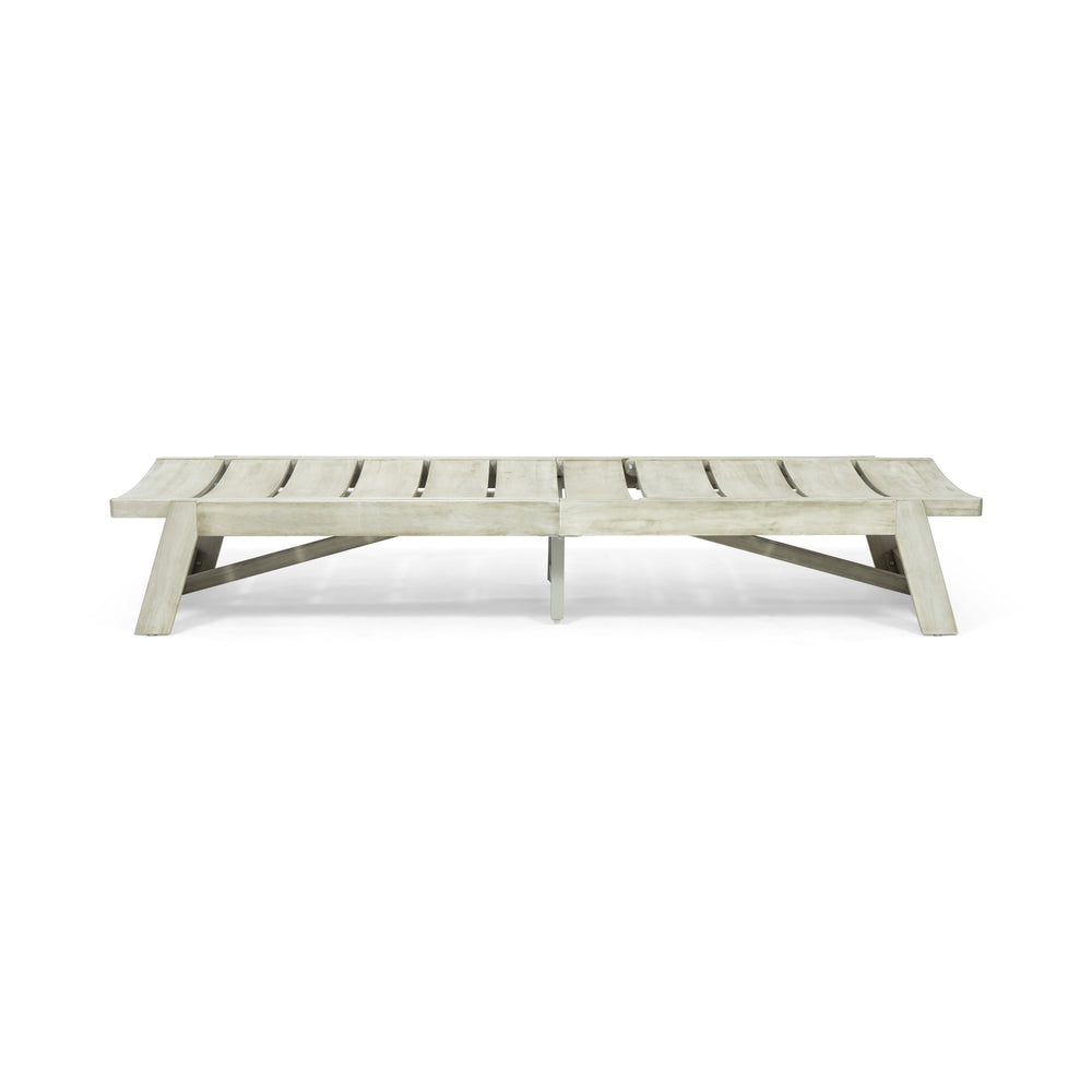 English Elm Christopher Knight Home® - Maki Chaise Lounge Set Of 2 – Stylish Outdoor Comfort With Weather-Resistant Acacia Wood Design 70998.00LGRY