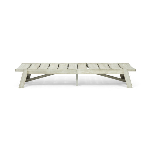 English Elm Christopher Knight Home® - Maki Chaise Lounge Set Of 2 – Stylish Outdoor Comfort With Weather-Resistant Acacia Wood Design 70998.00LGRY