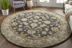 Feizy Rugs Eaton Hand-tufted Wool Oriental Rug - Timeless Persian Design For Elegant Home Décor And Style Blue,Gray,Taupe Wool 6548397fchl000n80