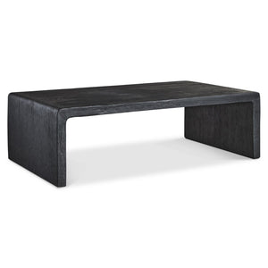 Bernhardt Bernhardt Shephard Faux Bois Resin Cocktail Table with Organic Form for Living Rooms 582012