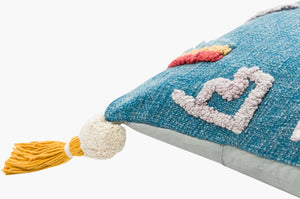 Surya Mystic Bohemian Global Pillow 20” X 20” – Luxurious Cotton Accent For Exotic Home Decor Bliss Blue Cotton,Cotton Myc001-2020