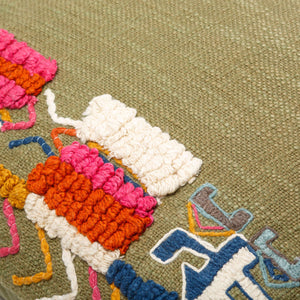 Surya Mystic Bohemian Global Pillow 20” X 20” – Luxurious Cotton Accent For Exotic Home Decor Bliss Dusty Sage Cotton,Cotton Myc002-1818d