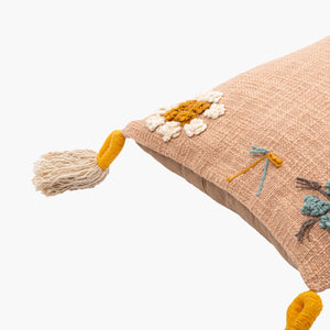 Surya Mystic Bohemian Global Pillow 20” X 20” – Luxurious Cotton Accent For Exotic Home Decor Bliss Dusty Pink Cotton,Cotton Myc003-1818d