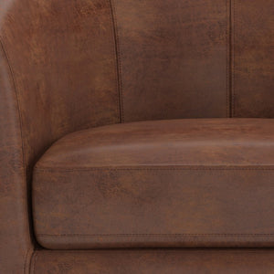 English Elm Austin Tub Chair In Distressed Saddle Brown - Stylish Comfort For Modern Or Classic Interiors B136P159643