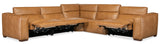 Fresco 5 Seat Sectional 4-PWR Brown MS Collection SS404-5PC4-080 Hooker Furniture