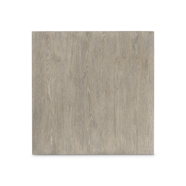 Bernhardt Bernhardt Sculptural Moda Side Table With Oak Aurum Top, Woodgrain Resin Base, Compact Modern Accent 547127