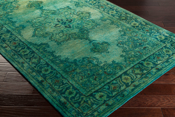 Mykonos MYK-5009 5' x 8' Handmade Rug MYK5009-58  Olive, Teal, Dusty Sage, Emerald Surya