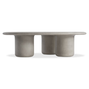 Bernhardt Bernhardt Sculptural Decliff Cocktail Table — Teardrop Cast Resin Pumice Finish, Low-Profile Artful Centerpiece 530013