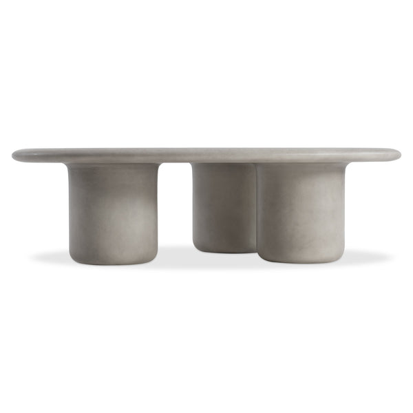 Bernhardt Bernhardt Sculptural Decliff Cocktail Table — Teardrop Cast Resin Pumice Finish, Low-Profile Artful Centerpiece 530013