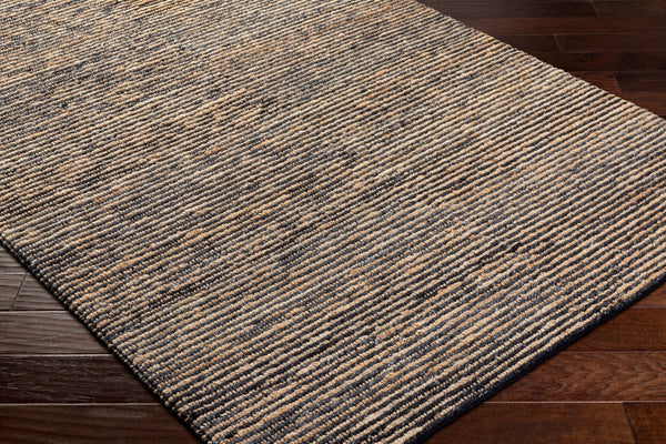 Surya Molly 2' X 3' Hand-woven Wool & Jute Rug - Modern Style, Durable, No-pile Design, Made In India Charcoal Wool,Jute Mym2301-23
