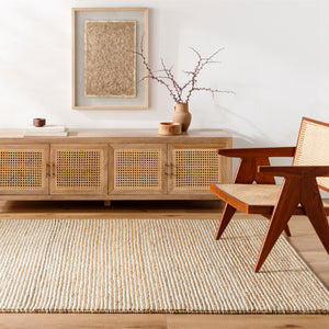 Surya Molly 2' X 3' Hand-woven Wool & Jute Rug - Modern Style, Durable, No-pile Design, Made In India Beige Wool,Jute Mym2303-23