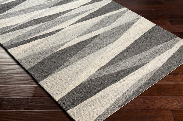 Livabliss Marvel Area Rug - Stylish Machine Woven Design For Modern And Traditional Spaces, Easy Care Comfort Gray,Light Gray,Charcoal,Black Wool Myn2303-81012