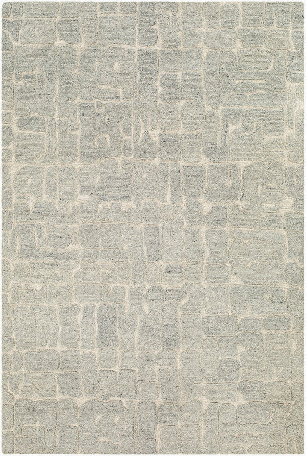 Livabliss Madelyn Hand Tufted Wool Area Rug Modern Pattern for Entryway Bathroom or Bedroom Light Gray, Lig 2' x 3' MYN2305-23