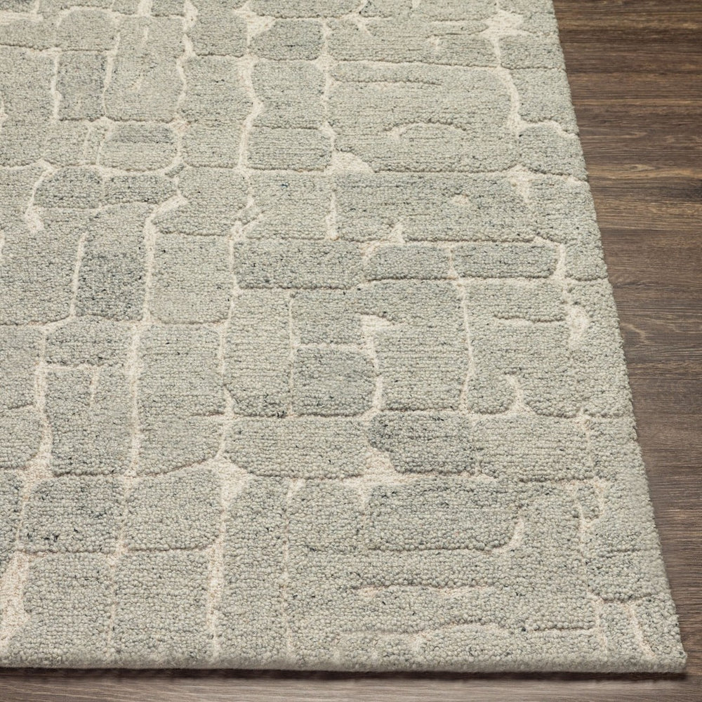 Livabliss Madelyn Hand Tufted Wool Area Rug Modern Pattern for Entryway Bathroom or Bedroom Light Gray, Lig 2' x 3' MYN2305-23