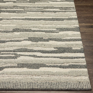 Livabliss Marvel Area Rug - Stylish Machine Woven Design For Modern And Traditional Spaces, Easy Care Comfort Light Beige,Charcoal,Light Gray Wool Myn2306-576