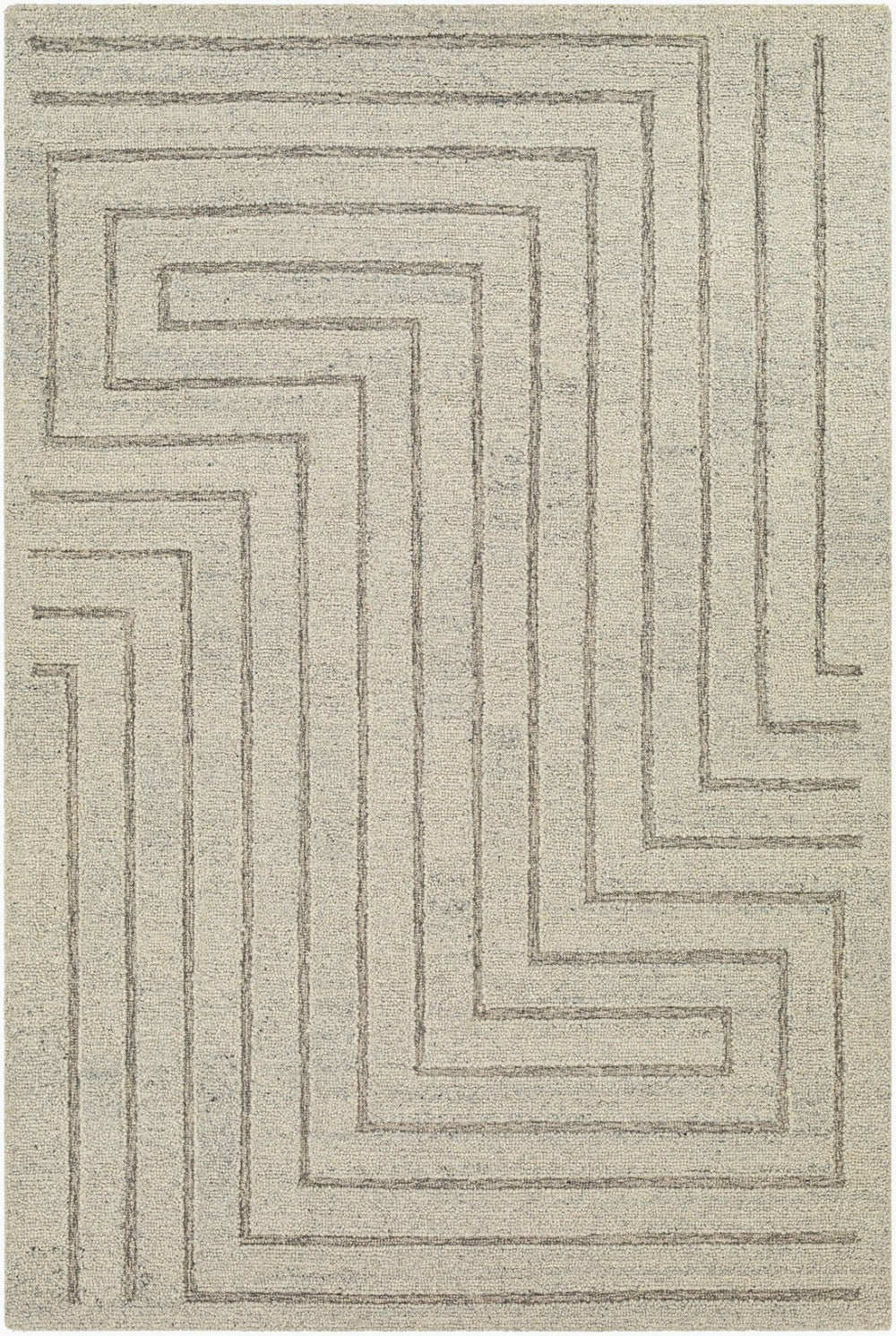 Livabliss Madelyn Hand Tufted Wool Accent Rug Artisan Crafted for Entryways and Bedside Areas Light Gray, Cha 2' x 3' MYN2307-23