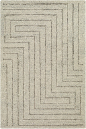 Livabliss Madelyn Hand Tufted Wool Accent Rug Artisan Crafted for Entryways and Bedside Areas Light Gray, Cha 2' x 3' MYN2307-23