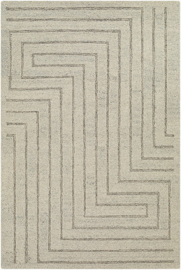 Livabliss Madelyn Hand Tufted Wool Accent Rug Artisan Crafted for Entryways and Bedside Areas Light Gray, Cha 2' x 3' MYN2307-23