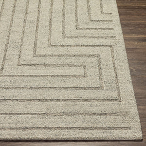 Livabliss Marvel Area Rug - Stylish Machine Woven Design For Modern And Traditional Spaces, Easy Care Comfort Light Gray,Charcoal Wool Myn2307-81012