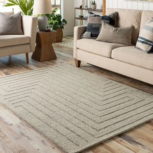 Livabliss Madelyn Hand Tufted Wool Accent Rug Artisan Crafted for Entryways and Bedside Areas Light Gray, Cha 2' x 3' MYN2307-23