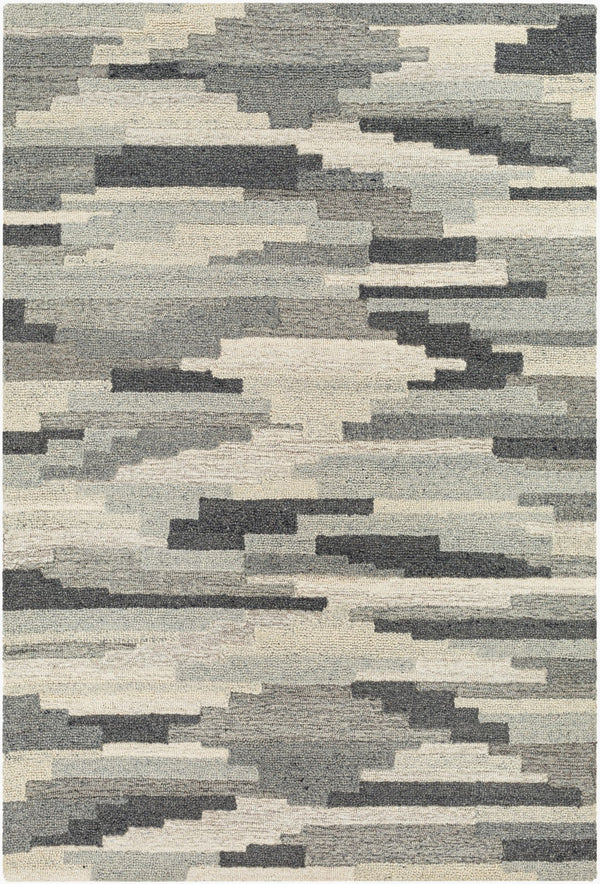 Surya Madelyn 2' X 3' Hand-tufted Wool Rug - Rustic Charm For Cozy Spaces, Perfect Medium Pile Height! Gray Wool Myn2308-23